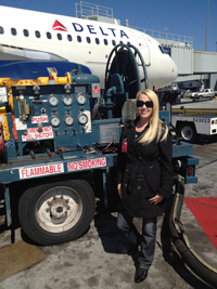 Jula Jane on the Ramp at SFO